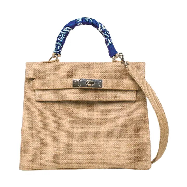 Mini Kelly Style Jute Bag