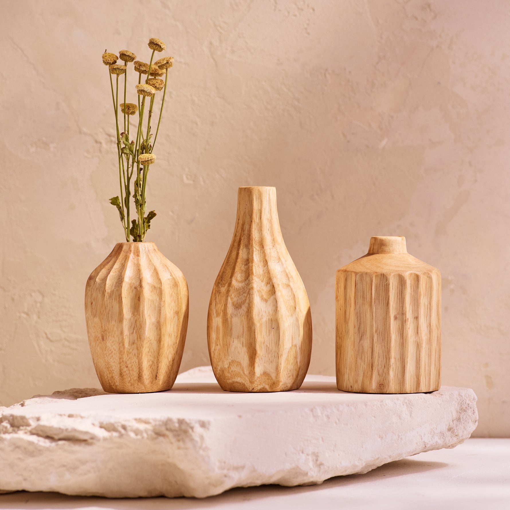 Kiln Mango Carved Mini Vase