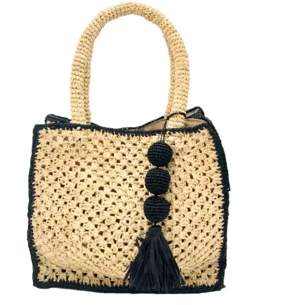 Kimba Crochet Straw Handbag