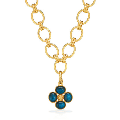 Berry Clover Double Sided Pendant - Labradorite, view 3