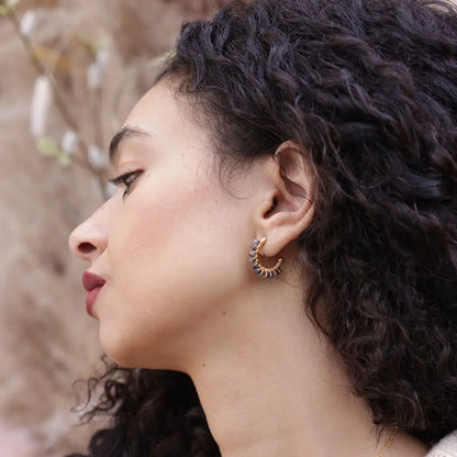 Wrapped Hoop Earrings, view 2