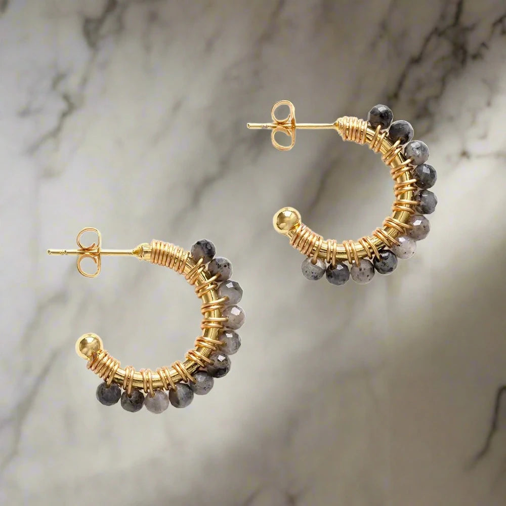 Wrapped Hoop Earrings