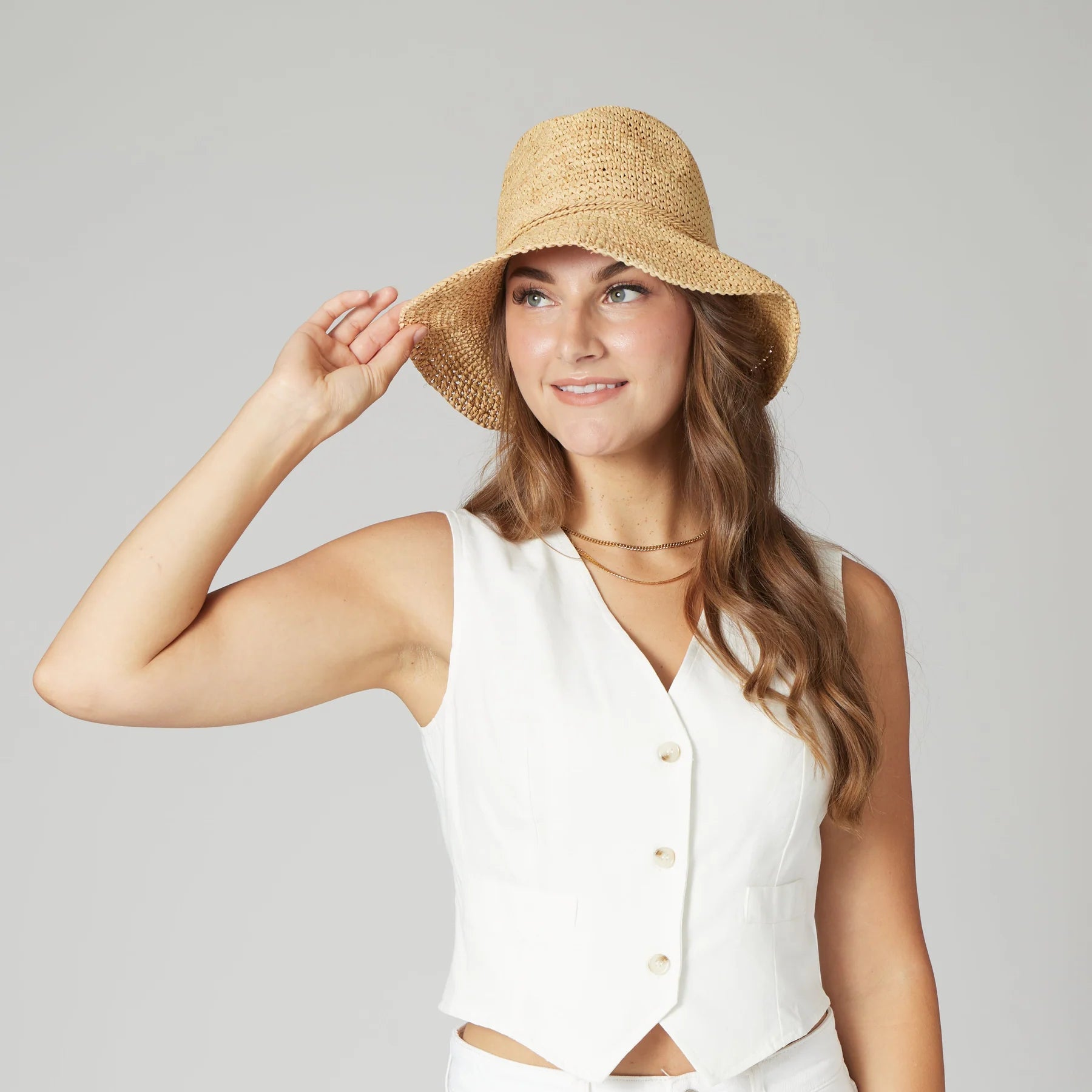 Laguna - Crochet Raffia Bucket
