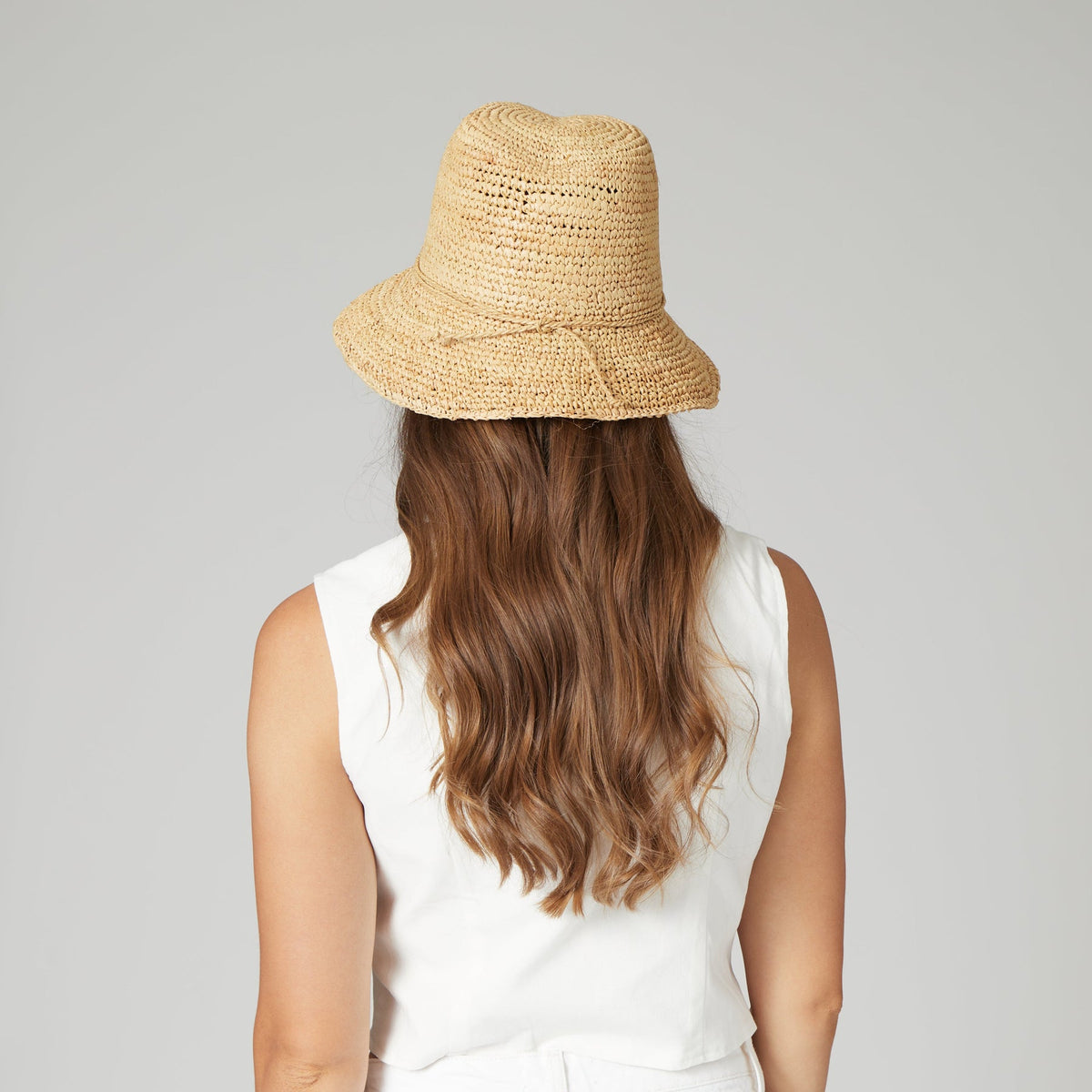 Laguna - Crochet Raffia Bucket, view 4