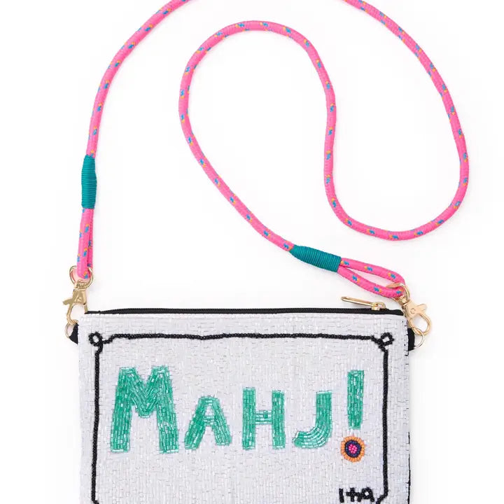 Leila Bead Clutch With Strap