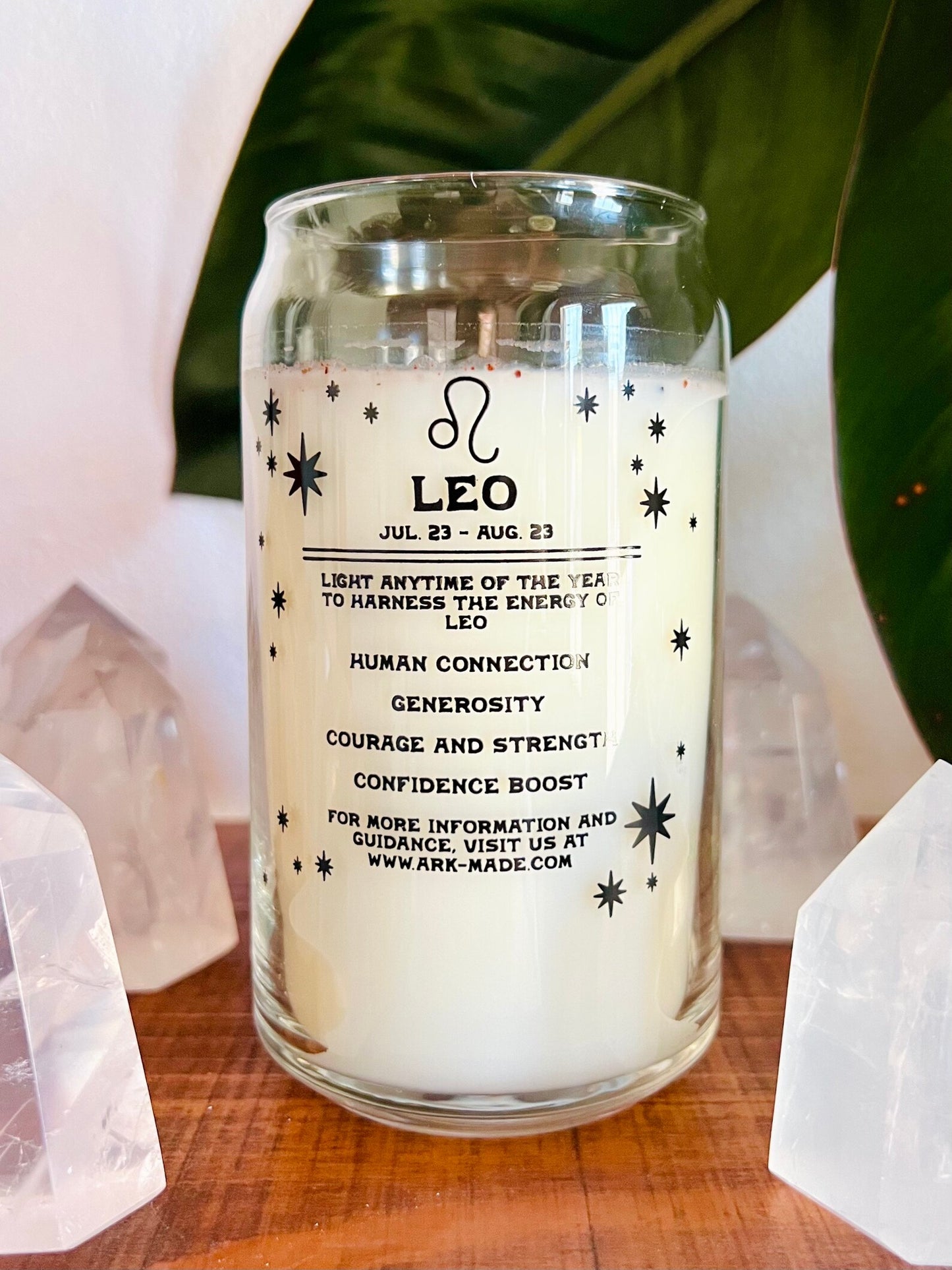 Zodiac Crystal Candle