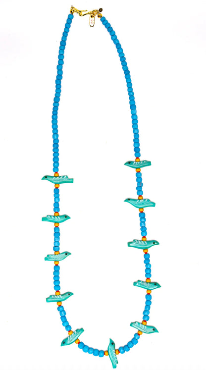 Long Turquoise Bird