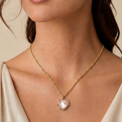 Lover Heart Charm Necklace, view 2