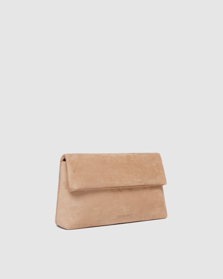 Luka Suede Clutch Crossbody