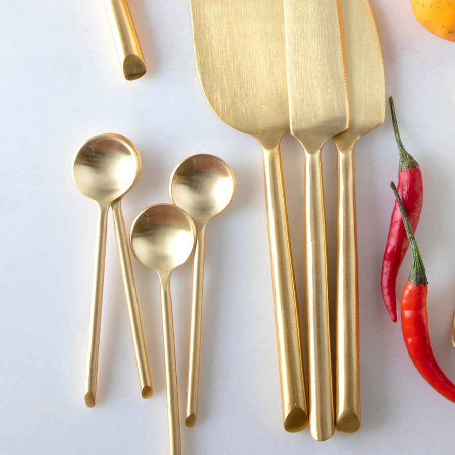 Luxe Mini Spoons Set/4, view 2, styled