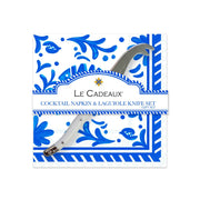 Cocktail Napkins/Cheese Knife Set