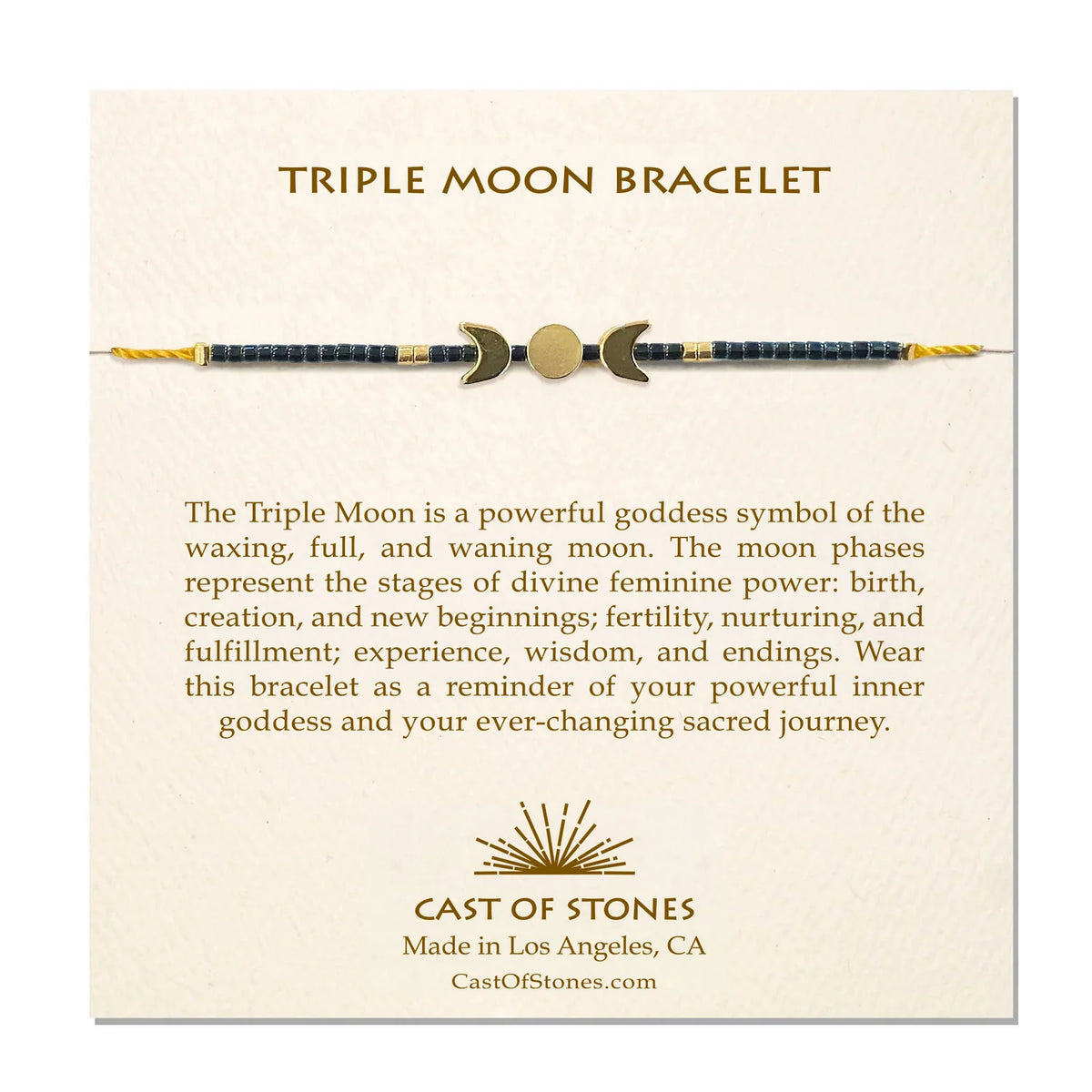 Triple Moon Bracelet