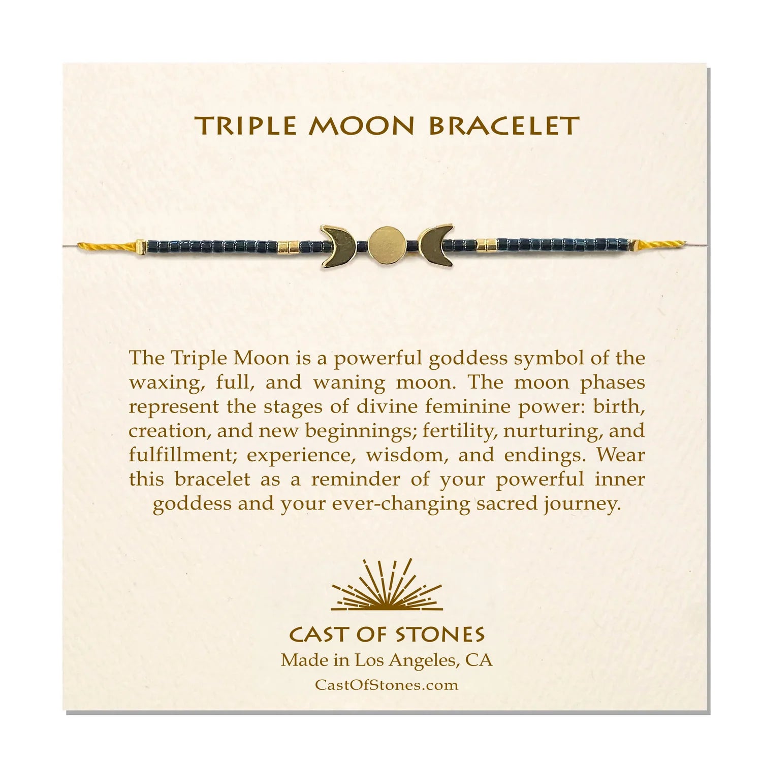 Triple Moon Bracelet