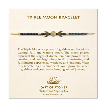 Triple Moon Bracelet