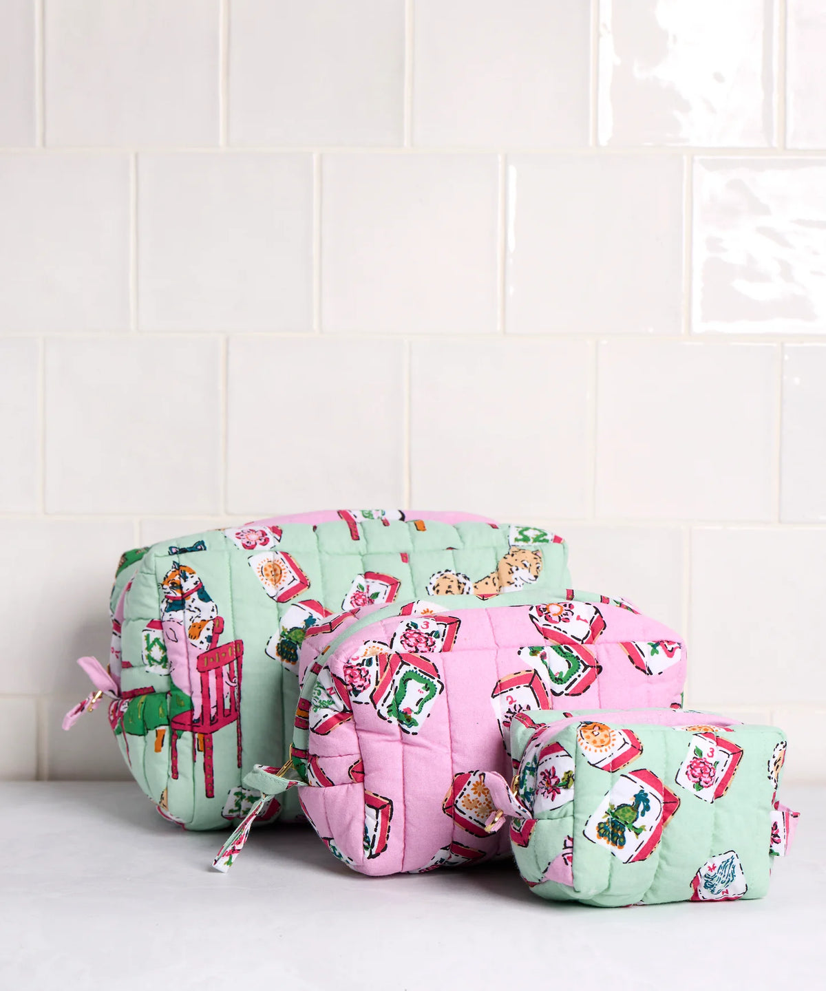 MahJong Menagerie Pouch
