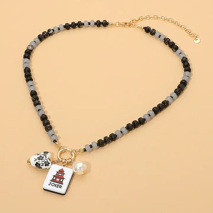 Mahjong Tile Charm Necklace, view 3