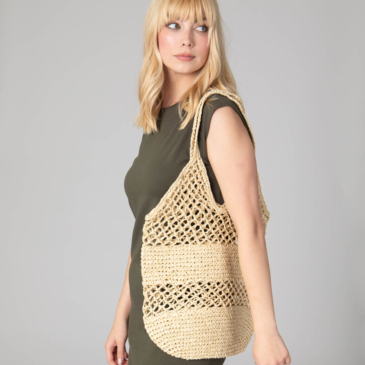 Malta Paper Crochet Bag, view 2