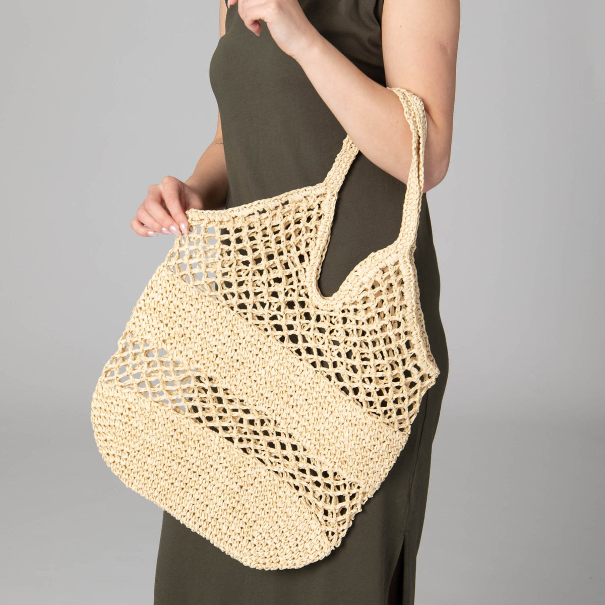 Malta Paper Crochet Bag, view 3