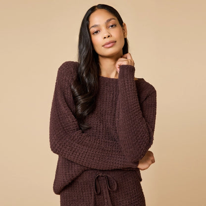 Marshmallow Waffle Boatneck Lounge Set, view 3