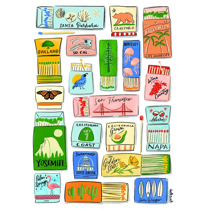 California Matchboxes Book Bag