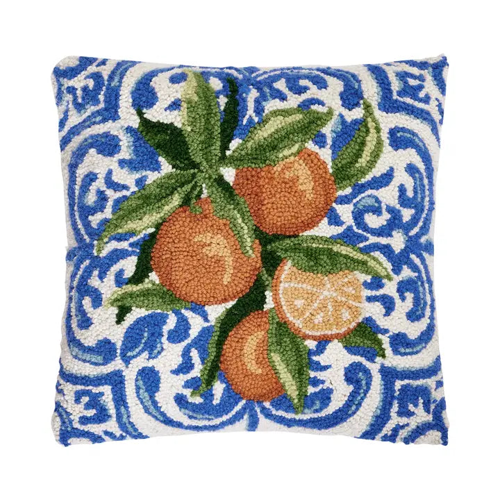 Mediterranean Oranges Hook Pillow