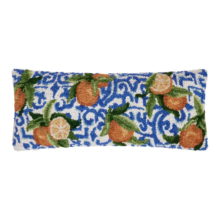 Mediterranean Oranges Oblong Hook Pillow