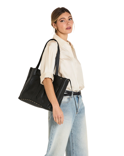 Meryl Carryall Black/Brushed Gold, view 2