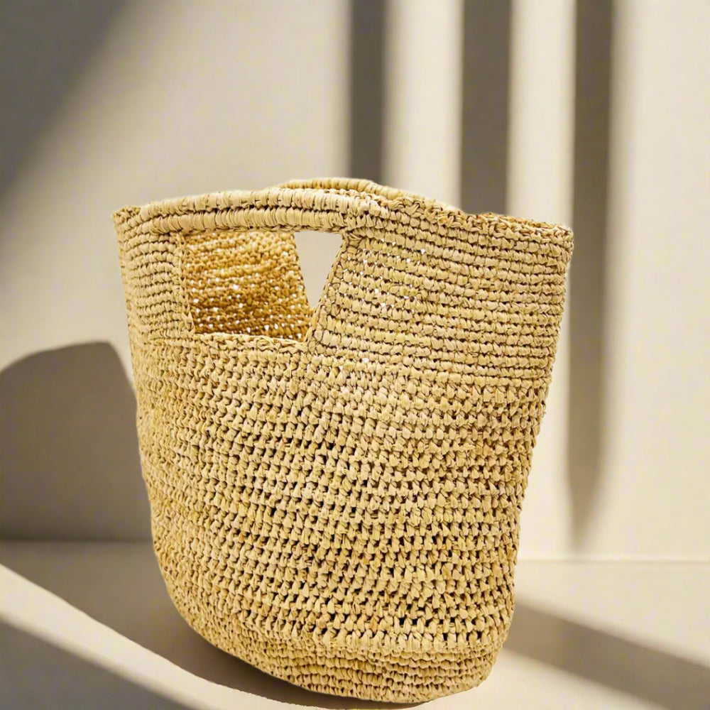 Mini Concon Crochet Straw Basket