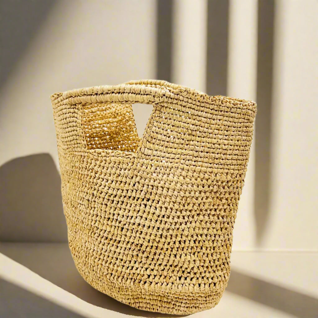 Mini Concon Crochet Straw Basket, view 4