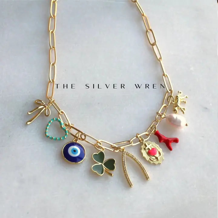 Mixed Multi Charm Necklace