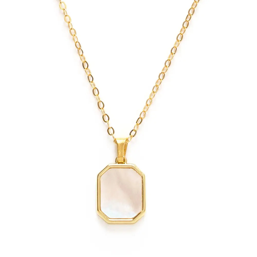 Mother of Pearl Pendant Necklace