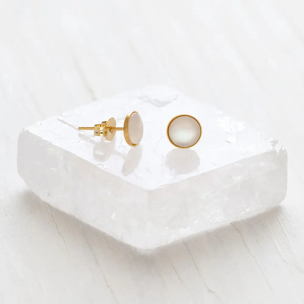 Mother of Pearl Stud Earrings