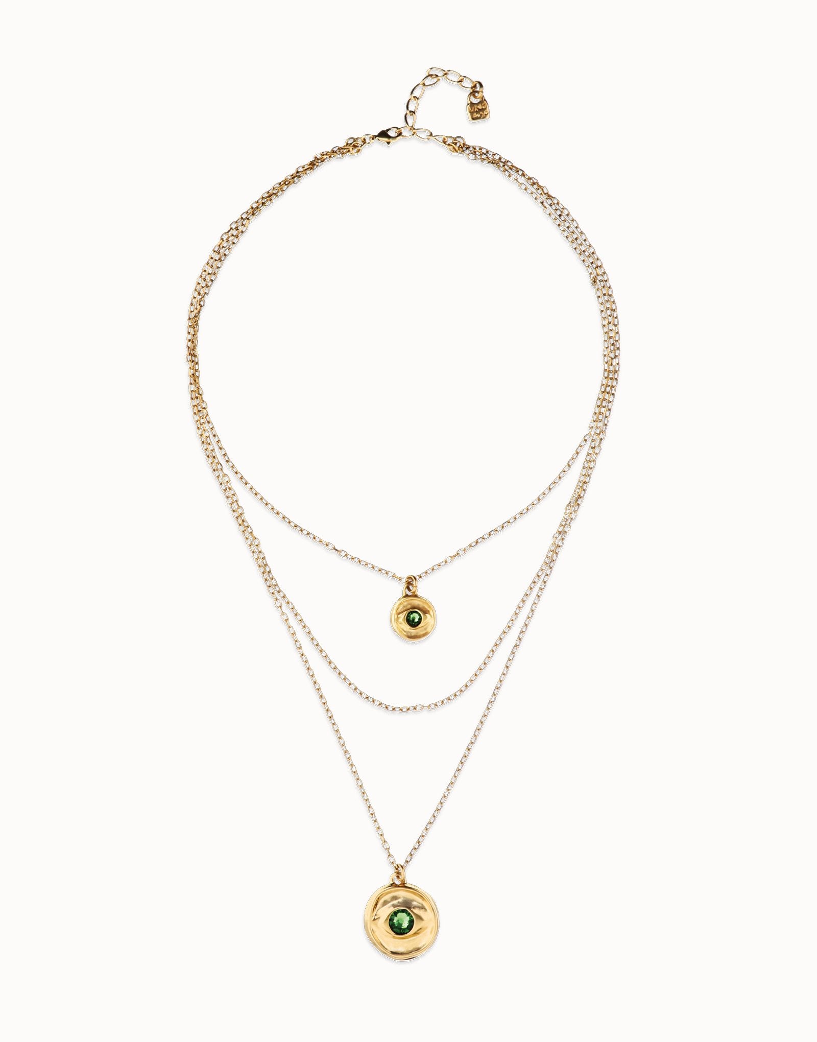 Eye Triple Strand Necklace