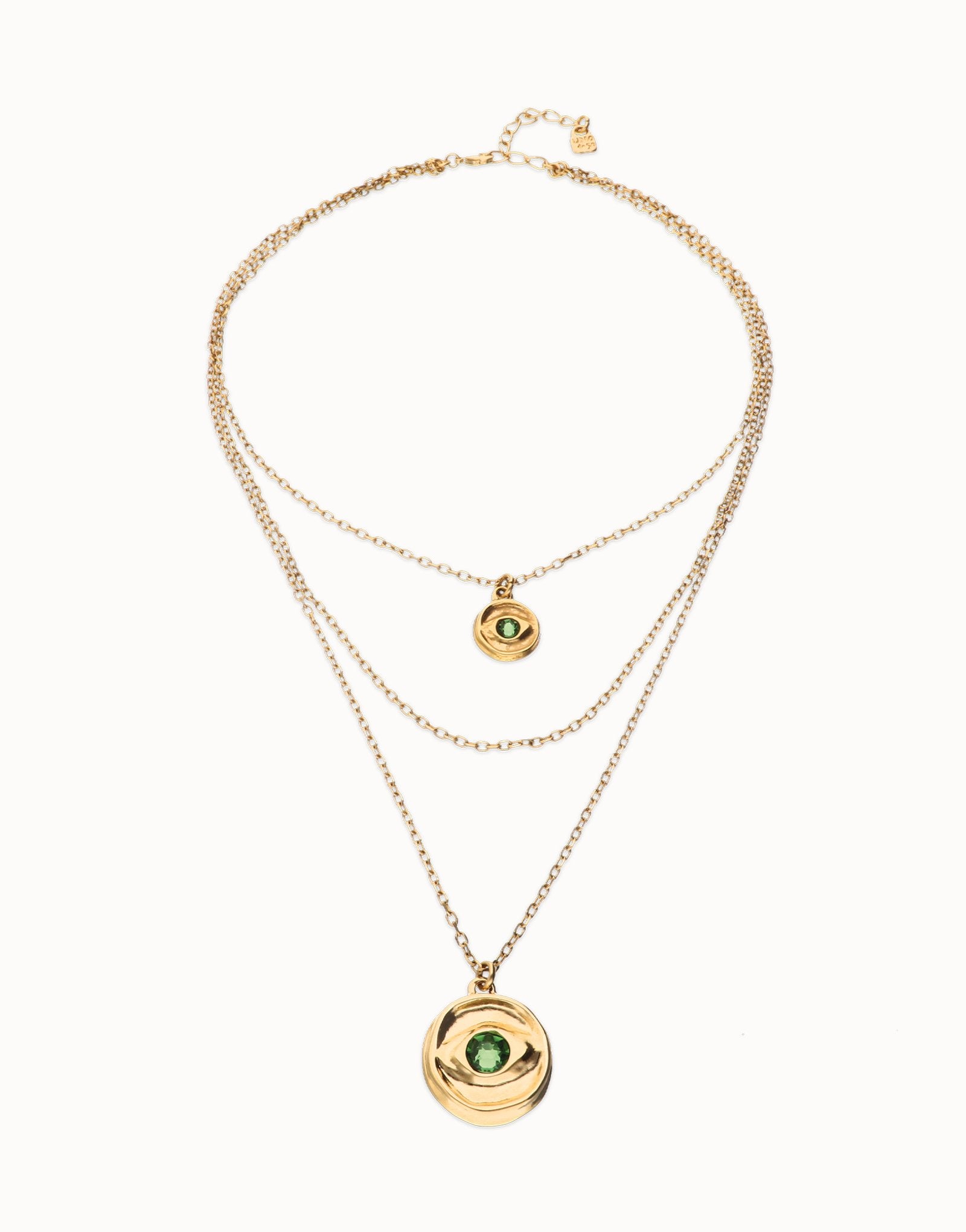 Eye Triple Strand Necklace