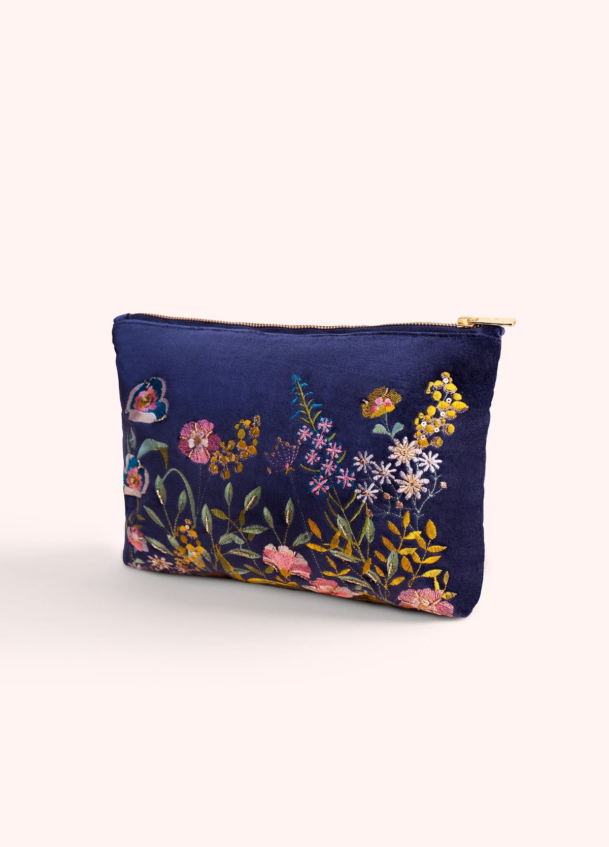 Velvet Zip Pouch