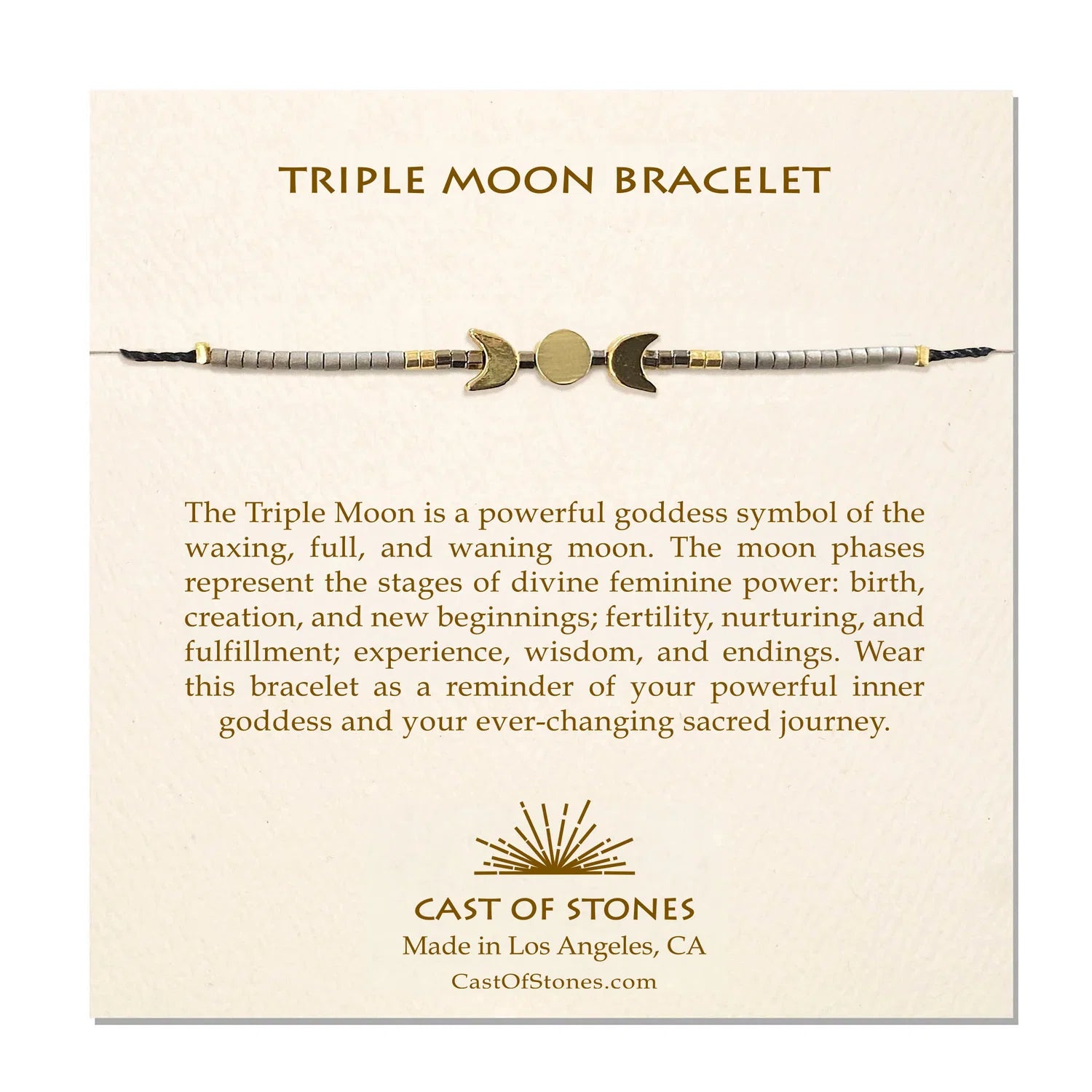 Triple Moon Bracelet