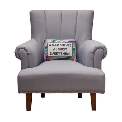 Nap Embroidered Pillow, view 3