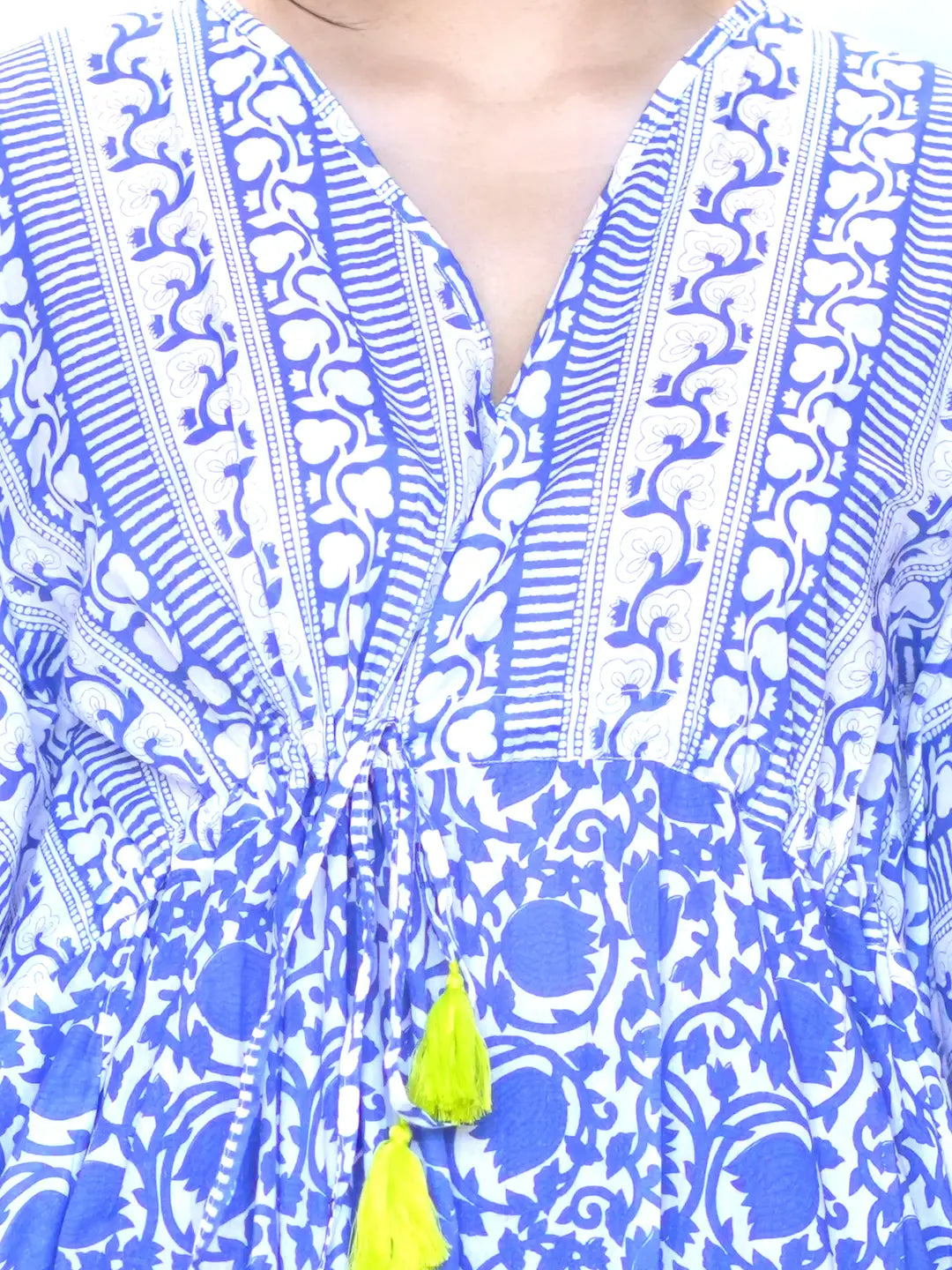 Nayla Block Printed Kaftan, view 2