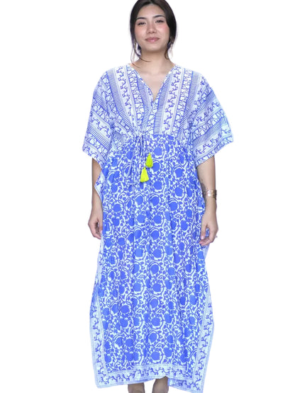 Nayla Block Printed Kaftan