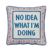 No Idea Embroidered Pillow