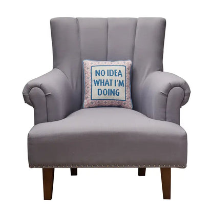 No Idea Embroidered Pillow, view 2
