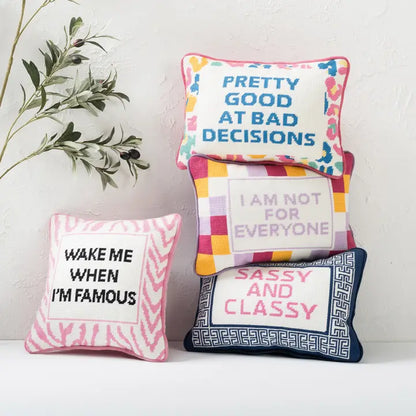 Not For Everyone Embroidered Pillow, view 2