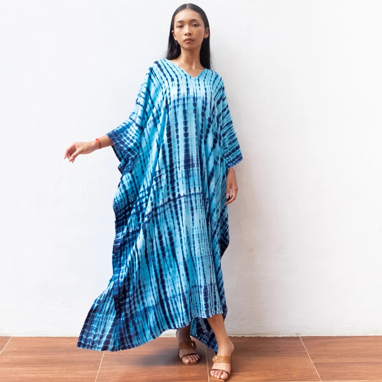 Tie Dye Kaftan Dress