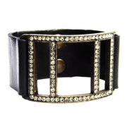 Open Crystal Lined Square Bracelet