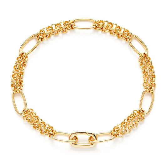 Oval Link Statement Chain Bracelet