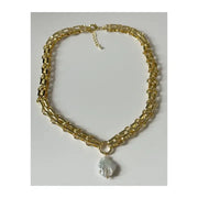 Ovo Pearl Chain Link Necklace