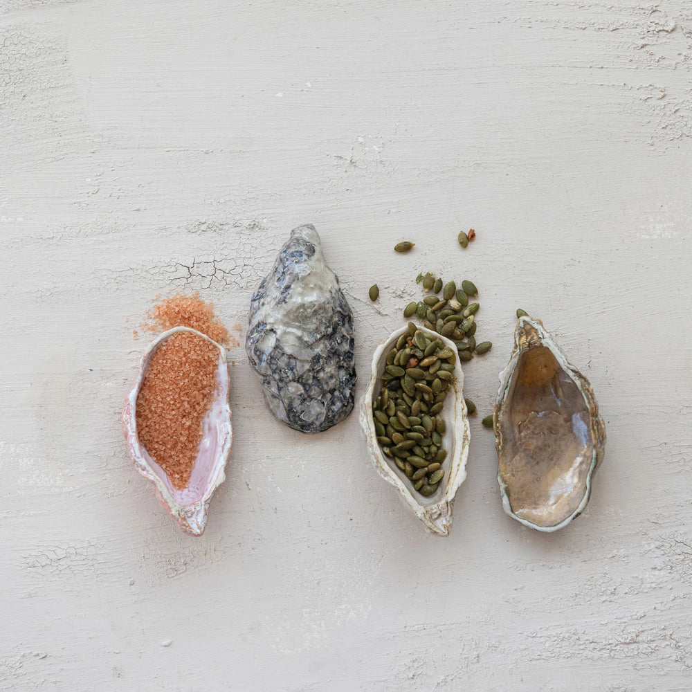 Stoneware Oyster Shell Dish