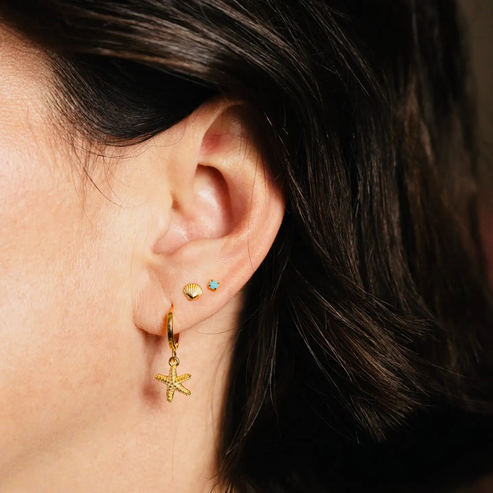 Pacifica Huggie Hoop Earrings