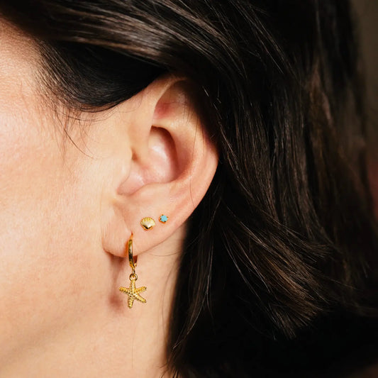 Pacifica Huggie Hoop Earrings