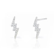 Pave Lightning Bolt Posts